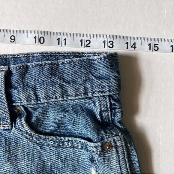 Gap denim button fly high rise cheeky shorts size 0/25 - Picture 7 of 13